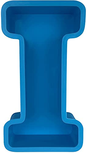 Cmeilau Grand Moule en résine époxy Alphabet - Silicone pour Lettres anglaises, moules de Moulage 3D A à Z décoration la fête d'anniversaire, LLHG69032