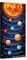 ZHONGYUTONG Sonnensystem Planet Orbit Karte Kunstdruck auf Leinwand Gerahmt Sonnensystem Wand Poster Weltraumdekoration Kinder Wissenschaft Pädagogisches Bild für das Klassenzimmer (20x40cm)