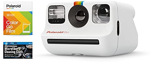 Polaroid Originals Bundle Go Instant Camera with Double Pack of Color Film and Microfiber Cloth