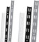 ib style® 10 Stück Wandschienen | Regalschiene Raster 50mm | 2-reihig | 50cm schwarz