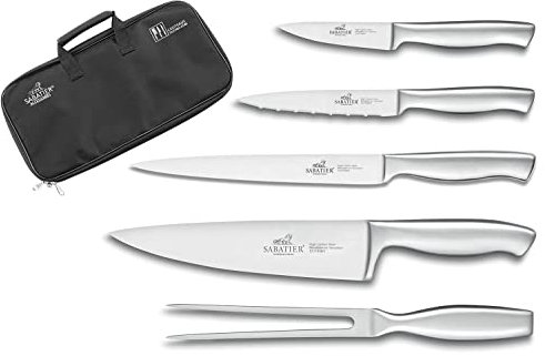 sabatier international Sabatier International - Mallette 4 Couteaux de cuisine + 1 Fourchette à viande Orion