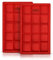 Lot de 2 moules à brownie carrés en silicone anti-adhésif pour brownies, cheesecake, mini gâteau et barre de chocolat, savon et cire