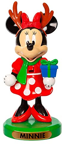 Disney Kurt Adler 15,2 cm Minnie Maus mit Baum Nussknacker