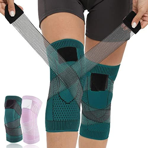 Rodilleras Menisco y Ligamento Para Mujer y Hombre, Rodillera Rotuliana Deportiva Ortopedica de Compresión Para Gym, Rodillera Artrosis, Tendinitis Rotuliana Condromalacia Rotuliana Grande, Verde