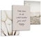 Muralo - Wandbilder Leinwand Set in Boho Stil - Aufhängefertig für Wohnzimmer - Moderne Wanddeko - Meer 3 Bilder 30 x 40 cm
