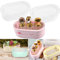 Mlczwt 2 Pezzi Stampo in Silicone di Forma Ovale, Ovale Gesso Silicone Stoccaggio, Stampo Decorativo in Cemento Gesso, Fai da Te Vassoio Ovale Scatola, per Piante Grasse, Portacandele, Organizer