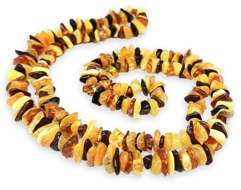 TENET - Collana chips in pietre naturali per Cristalloterapia, Reiki e meditazione - 75-80 CM