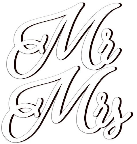 AOKWAWALIY Set Hochzeit Mr Mrs Schild für Stühle Elegante Dekorationen für Stühle zur Zeremonie