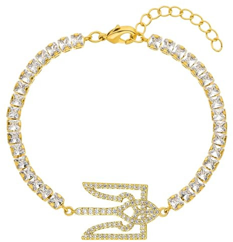 d'origine Ukraine Dreizack Wappenarmband, Ukrainisches Zirkonia Armband, Ukraine Dreizack Kette, Ukrainischer Schmuck, Ukrainischer Wappenschmuck für Damen Gold