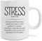 Hole Gadget Tazze Divertenti, Tazza Mug con Idee Regalo Divertente e Originali da Colazione o da The, Regali Simpatici per Sorella, Mamma, San Valentino, Uomo, Donna (Stress)