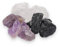 Juego de piedras de agua protección | juego de agua de piedras preciosas | piedras en bruto 100% naturales | turmalina negra + amatista + cristal de roca 300 g | Lebensqu