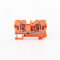 Morsettiera su guida Din ST-4 10 pezzi connettori tipo pull morsettiere di collegamento cablaggio elettrico a molla senza viti ST4 (Color : Orange)
