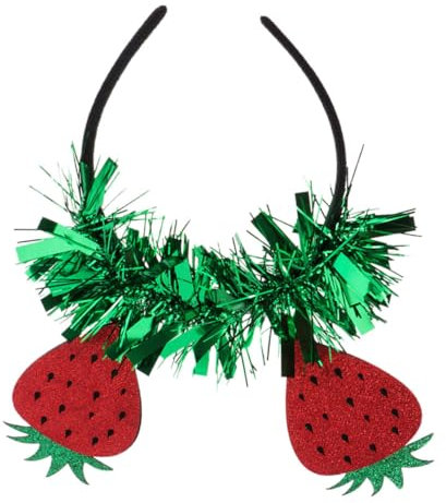 LIFKOME Erdbeer-kopfschmuck Glänzendes Stirnband Dekoratives Haarband Party-accessoire