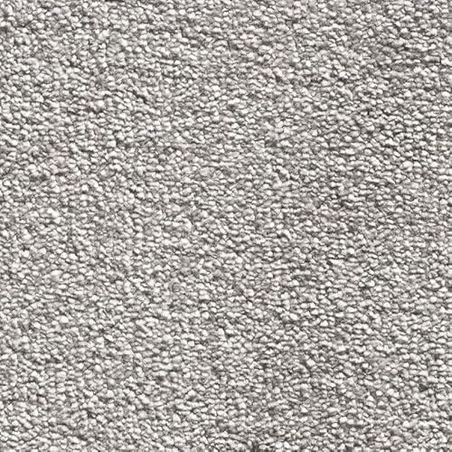 Tuda Carpets | Serenity 17.5mm Deep Saxony Pile Carpet with Action Back, 19.5mm Total Height | Pale Grey (274) - Sample