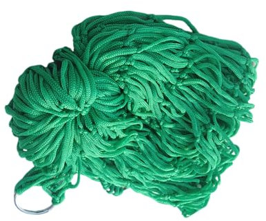 Qsvbeeqj Multifunktionale Hängematte, Netz, Bett, Hängematte, Wandern, Einzelperson, Netz-Hängematte, dickes Nylonseil, Camping-Hängematte