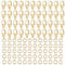 Kettenverschluss, 100 Stück Karabinerverschluss Mit 400 Biegeringe, Gold Armband Verschlüsse Für Armbänder, Kettenverschluss Gold, Ketten Verschlüsse Für Schmuckherstellung Halsketten Fußkette