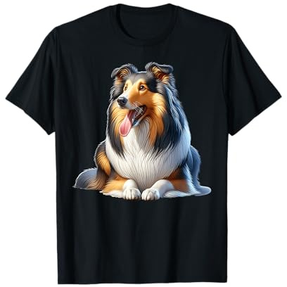 Collie Design Langhaar Collie T-Shirt