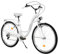 MILORD Damenfahrrad Citybike Komfort Retro Bike Hollandrad Vintage Fahrrad, 26, 28 Zoll, 7-Gang (Weiss, 26 Zoll)