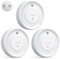 X-Sense Intelligenter Rauchmelder WLAN mit Magnethalterung, Funkrauchmelder smart, 10 Jahre Produktlebensdauer, Austauschbare Batterie, APP-Funktion erfordert die SBS50-Basisstation, XS0D-MR, 3 Stück