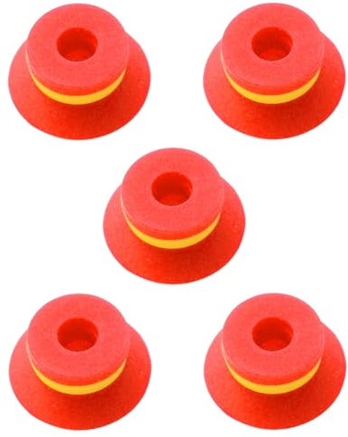 Pawnath Lot de 5 ventouses plates industrielles de la série F - Accessoire de bras robot en silicone monocouche avec nervures - F20