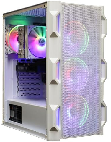 CS Gaming PC - AMD Ryzen 5 5500, RTX 3050 6GB Graphics Card, 16GB RAM, 500GB SSD, Windows 11, 500W PSU Computer (NEO, White)