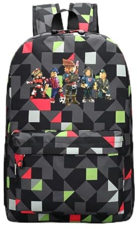 NlsqAMZ Roblx Rucksack, Backpack, Roblx Ｍerchandise, Große Kapazität Bag Geeignet für Camping, Reisen, Schule und eine Vielzahl anderer Verwendungszwecke