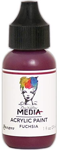Dina Wakley Media Heavy Body Acrylic Paint 1Oz-Fuchsia