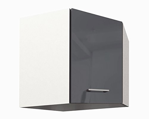 Berlioz Creations HAUT Meuble de cuisine Angle, Gris, 57,5 x 57,5 x 55,4 cm