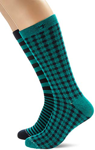 Scotch & Soda Men's Classic Socks with Easy Patterns Calf, Multicolour (Combo A 0217), 9/11/2018 (Size: 43/46)