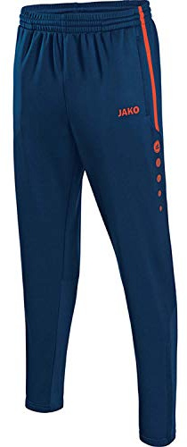 JAKO - Pantalon de Survêtement Active, Mixte, Marine/Flamme, M