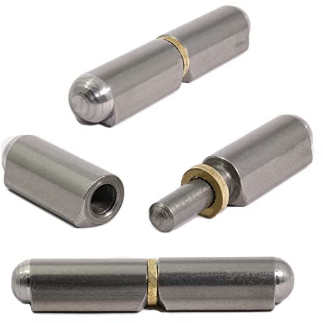 2X 60mm Weld On Bullet Hinge - Lift Off Carbon Steel Hinges -Truck Vehicle Trailers Toolbox BBQ