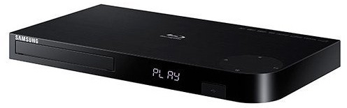 Samsung 3D Blu-ray DVD Disc Player With 4K UHD Upscaling & Built-in Wi-Fi Plus CubeCable 6Ft High Speed HDMI Cable (Renewed)