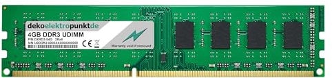 dekoelektropunktde 4GB RAM Speicher passend für BIOSTAR TForce TA790GX, Arbeitsspeicher UDIMM DDR3 PC3