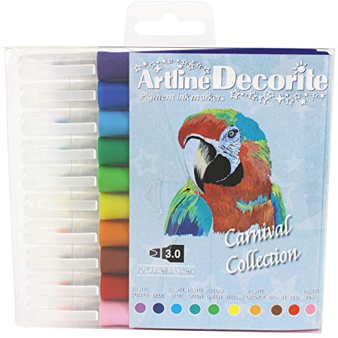 Artline 'Decorite' Carnival Collection Marker Pens 3.0mm for Card, Glass, Metal and Plastic