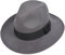 Jazmiu Herren Sommer Winter Fedora Hut – leicht – 100% Wolle – Handarbeit Vintage Hut – breite Krempe Trilby Wollmütze Gr. 57/58 cm L, dunkelgrau