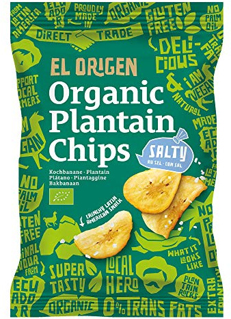 el origen food Kochbananen-Chips, gesalzen (80 g) - Bio