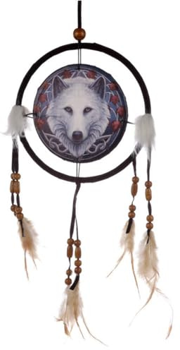 Puckator Traumfänger Lisa Parker – Wolf Guardien des Sturzes, 16 cm