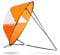 Keenso Kayak Wind Sail, faltbares und kompaktes Kayak Downwind Sail Leichtes Downwind Wind Paddelsegel für Kayak Canoe Inflatable Boat Paddle Board(Leuchtendes Orange)