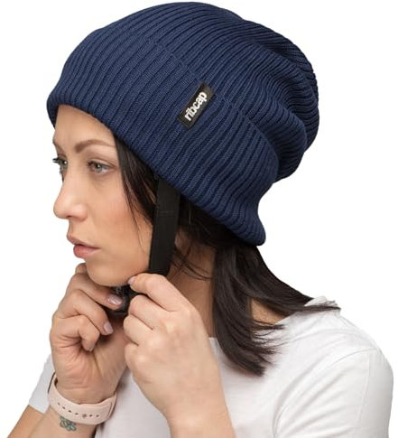 Ribcap Lenny Medizinischer Schutzhelm – Sicherer und Stilvoller Kopfschutz für Sturzgefährdete | Blau | Klein 53-55 cm | Ideal für Epilepsie, Erwachsene, Senioren und alle Aktivitäten