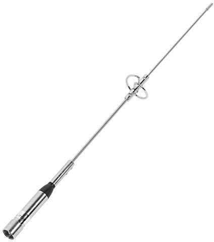 Antenne D'autoradio, Antenne Mobile de Voiture Bibande VHF UHF NL-770S Antenne Radio 144/430 MHz en Acier Inoxydable avec Connecteurs de Type UHF / SL16-J/M