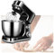 2021 New Stand Mixer 4L 6 Speed 600W Tilt-Head Dough Mixer With Dough Hook Whisk Beater Stainless Steel Bowl Splash Guard Kitchen Aid Standing Electric Mixer For Home Kitchen (Color : Black)