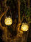 BEL AIR HOME - Set 2 Ciondoli Solari in Vetro - Luce LED 3000 K IP65 - Illuminazione Automatica da Esterno 8-12 Ore - Ideale per Giardino, Veranda, Pergola, Vetro