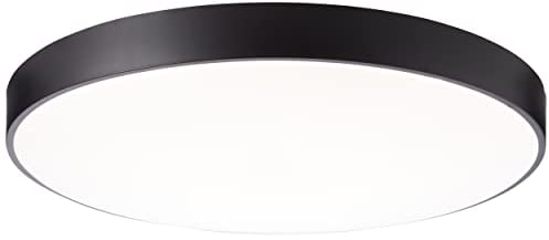 Brilliant funktionale LED Deckenlampe - XXL Deckenleuchte mit Sternenhimmel-Optik mit Fernbedienung - Lichtfarbe einstellbar CCT aus Metall/Kunststoff, in weiß/schwarz - Ø 78cm
