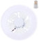 Mauqfra E27 Ceiling Fan with Light 5-Blade LED Lamp Cooling Fan Lamp Flush Mount Ceiling Fan Light with B22 to E27 Converter AC 85V-265V