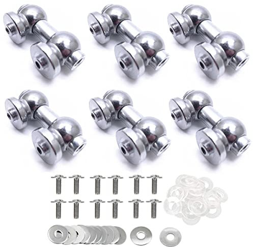 TUOREN Tom Snare Drum Lugs Single End Trommel Lugs with Mounting Screws Percussion Snare Drum Parts (26 mm) 6 Stück