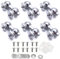 TUOREN Tom Snare Drum Lugs Single End Trommel Lugs with Mounting Screws Percussion Snare Drum Parts (26 mm) 6 Stück