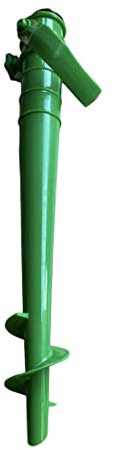 GMM Picchetto Puntale per Ombrellone da Spiaggia - Trivella per Ombrellone da Spiaggia - Base ombrellone da Spiaggia - Accessori Spiaggia - Colori Assortiti – 42 cm (Verde)
