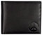 Oxmox Geldbörse Leder Leather RFID Protect Querscheinbörse Peace Embossed Black