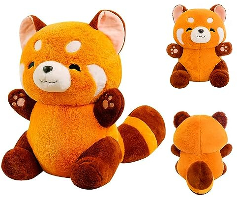Fiotha Roter Panda Kuscheltier - Roter Panda 23cm - Panda Kuscheltier - Kuscheltier waschbär - Roter Panda Plüschtier - red Panda Plush für Mädchen, Jungen & Babys - Geschenke für Kinder Weihnachten