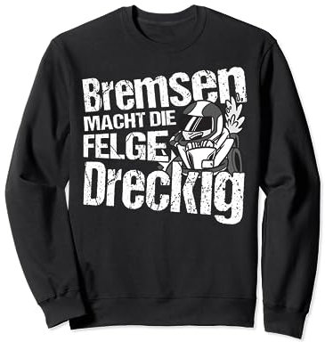 Gokart Go-Kart-Rennfahrer Bremsen macht die Felge dreckig Sweatshirt